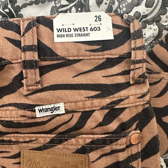 Wrangler Wild West Zebra Pattern Jeans - Picture 2 of 3